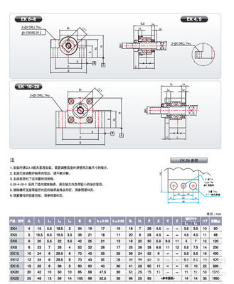 供应韩国SUNGIL滚珠螺杆支撑EK12 EK15 精密传动领域的可靠部件